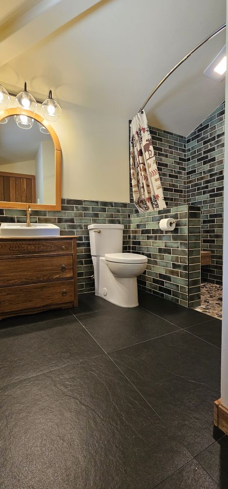 Salt Spring Island — custom walk-in shower