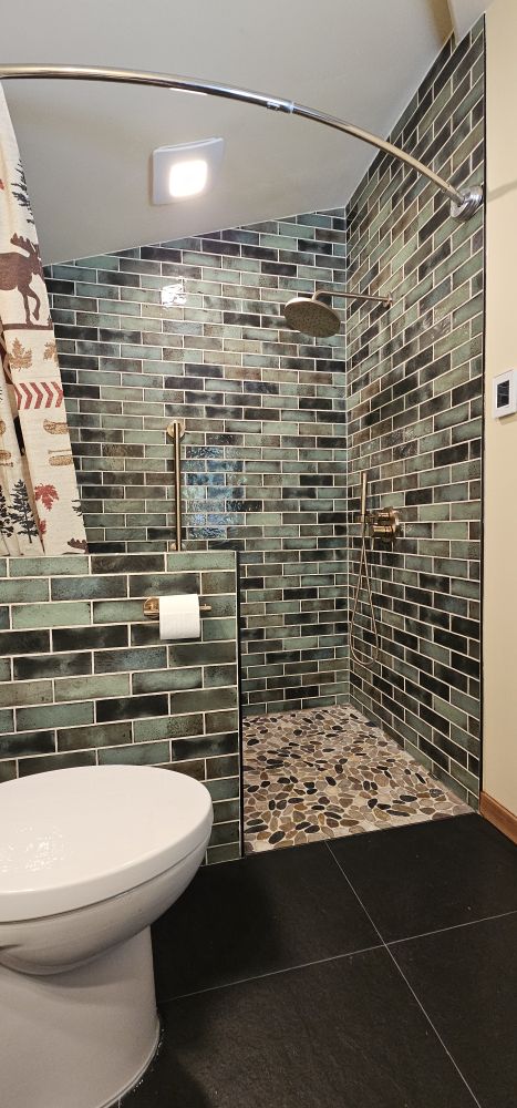 Salt Spring Island — vessel sink and vanity installation