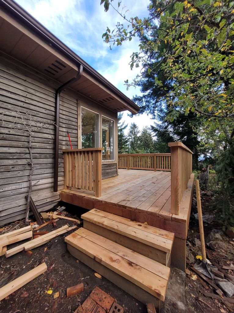 Saanich Peninsula — deck and stair