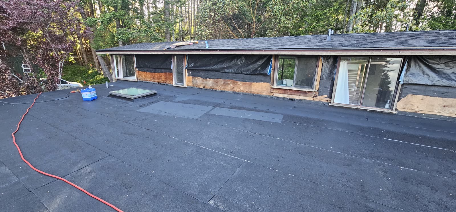 Salt Spring Island project — skylight flashing detail